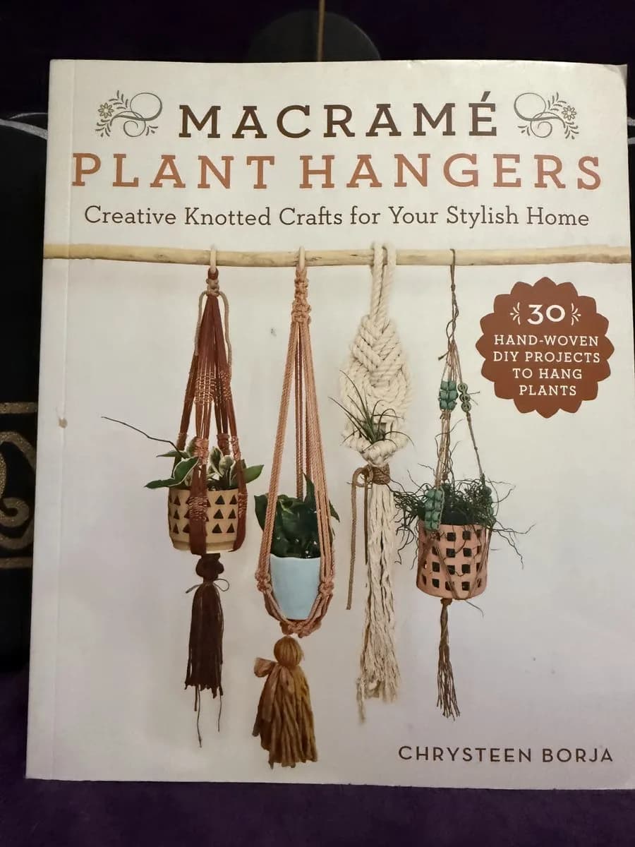 Macramé Plant Hangers — front cover (TOTM-BK-086)