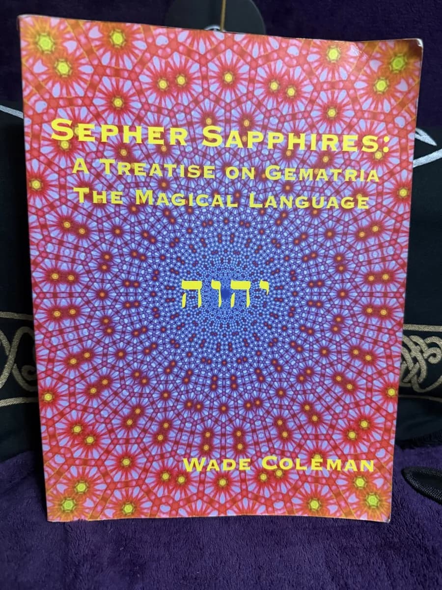 Sepher Sapphires (Gematria) — front cover (TOTM-BK-018)