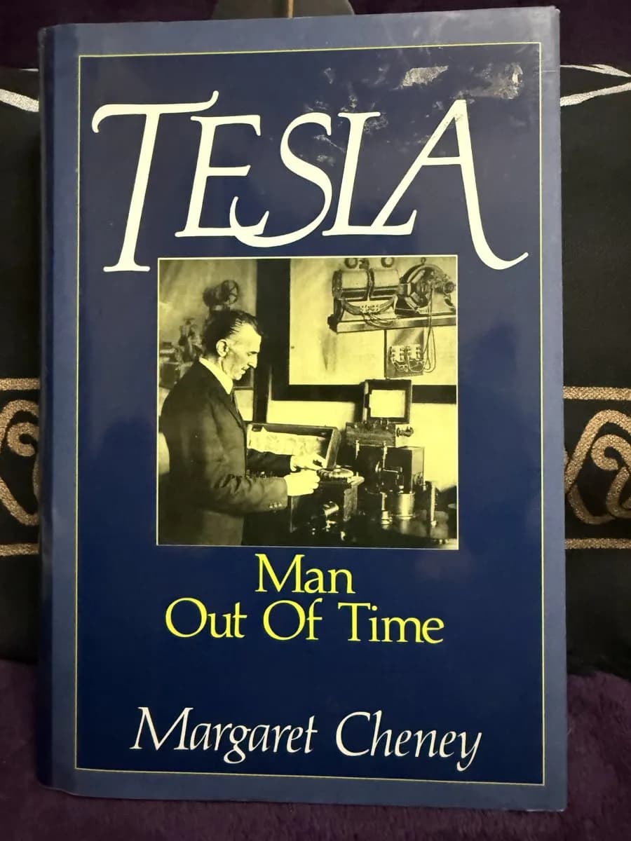 Tesla: Man Out of Time — front cover (TOTM-BK-050)