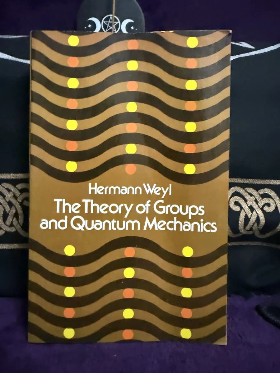 Theory of Groups & Quantum Mechanics — front cover (TOTM-BK-044)