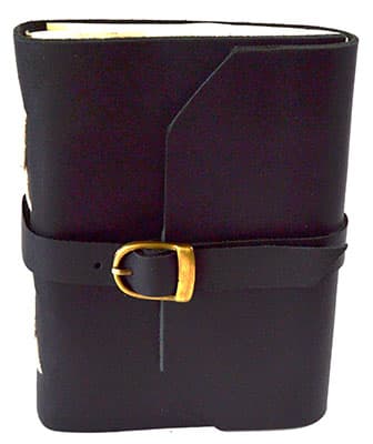 Black w/ buckle 4 1/2" x 6 1/2" - 240 pages - Unlined