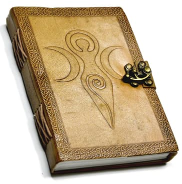 5" x 7" Goddess of Earth Embossed leather w/ latch
