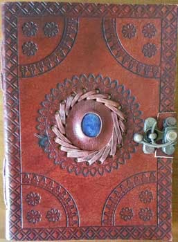 5" x 7" God's Eye Embossed leather w/ latch