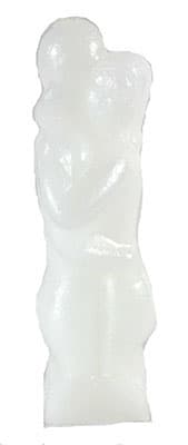 5" White Lover candle