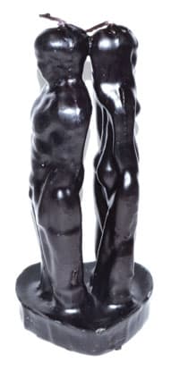 7" Black Separation candle