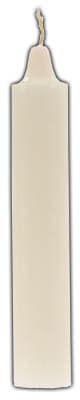 9" White pillar candle