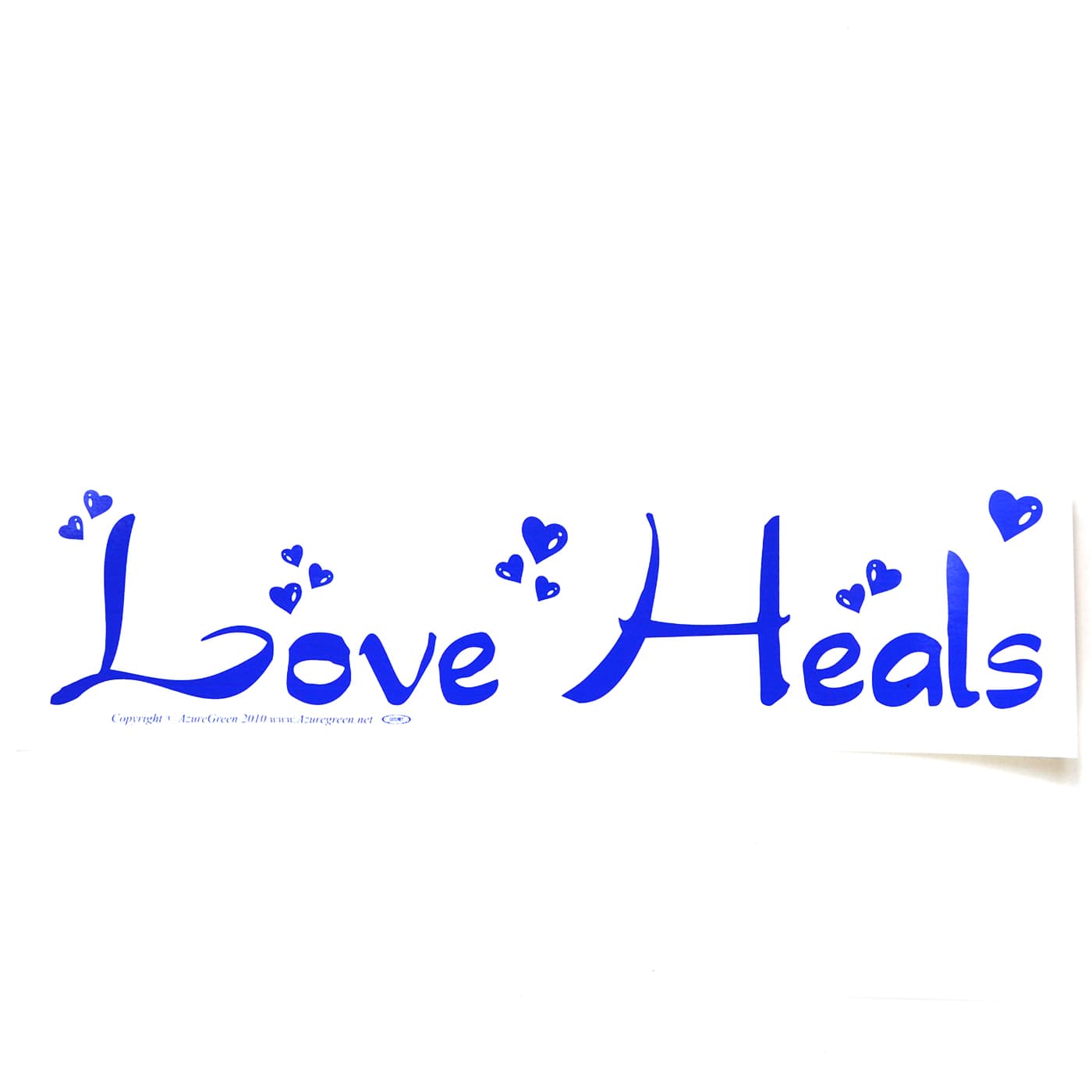 Love Heals bumper sticker