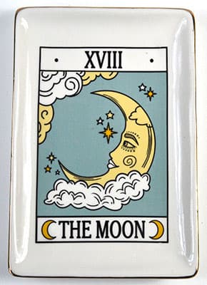 4 1/2" x 6 1/2" Moon tarot dish