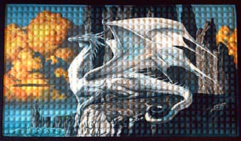 17 5/8" x  19 1/2" Dragon doormat