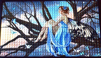 17 5/8" x  19 1/2" Fairy doormat
