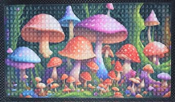 17 5/8" x  19 1/2" Mushroom doormat
