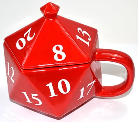 5" Gaming Dice mug & Lid