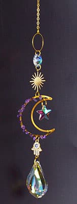 16"  Celestial Crescent sun catcher