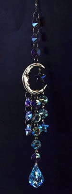 18" Crescent Moon sun catcher