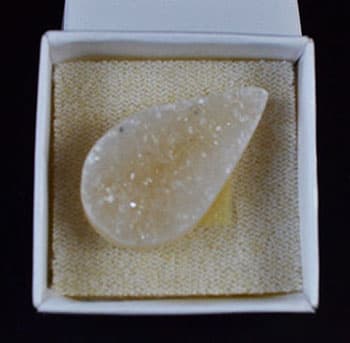 1 1/2" Amethyst Tear druse cabochon