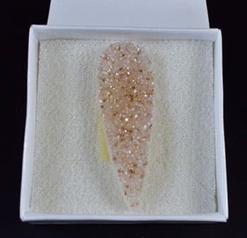 2" Amethyst Tear druse cabochon
