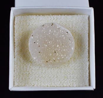 1" Amethyst Circle druse cabochon
