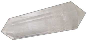 Double Terminated Quartz Point 2" faceted