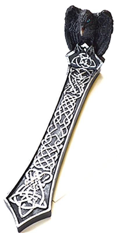 10" Raven incense holder
