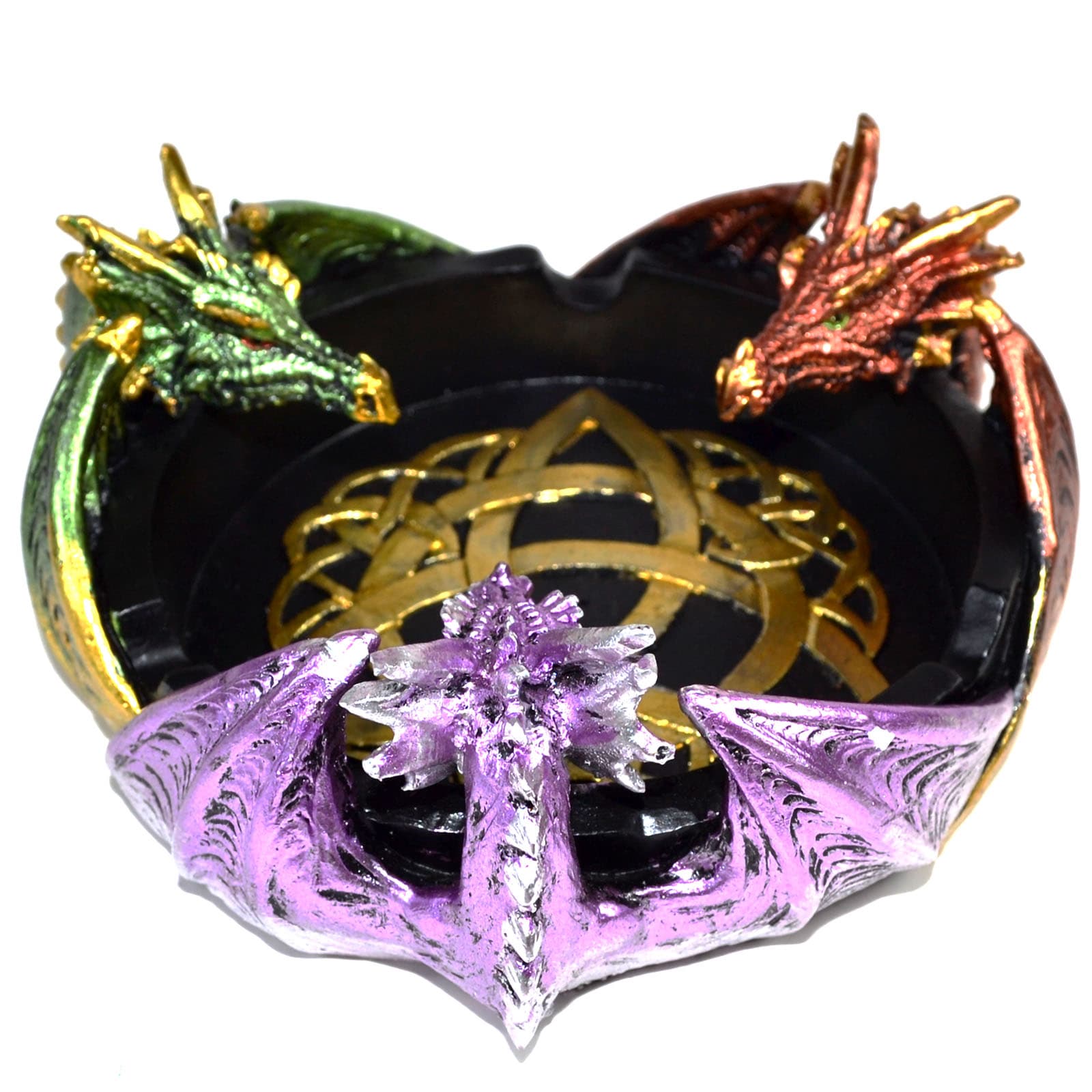 5" 3 Dragon incense holder/ ashtray