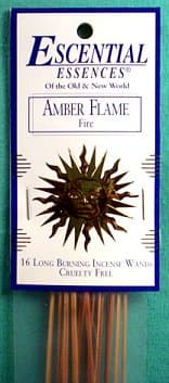16/pk Amber Flame escential essences incense sticks