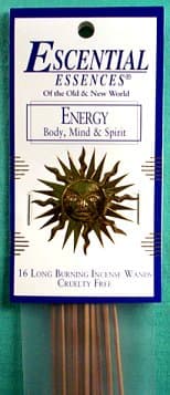 16/pk Energy essential escences incense sticks