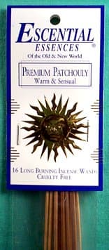 16/pk Premium Patchouli escential essences incense sticks