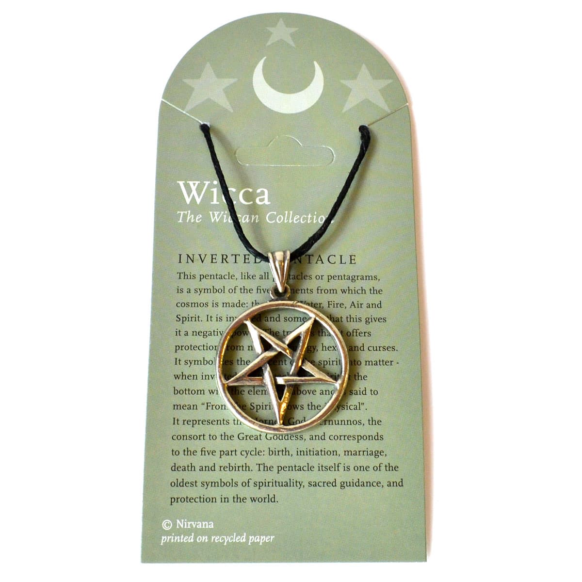 Pentagram Inverted pewter