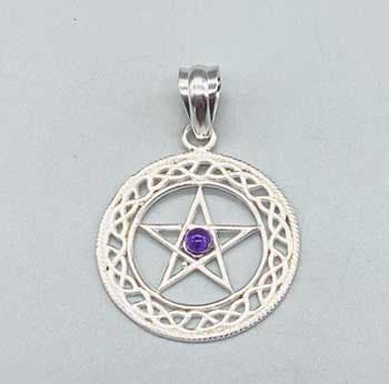 30mm Amethyst Pentagram