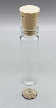 4dr glass vial w/ cork