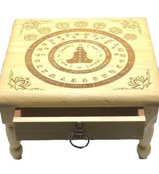 12x 12" Pendulum altar table
