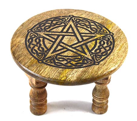 6"dia x 4" Pentagram altar table