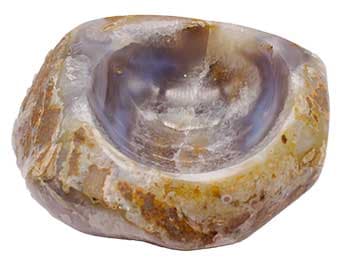 4"-6" Agate Natural offering bowl