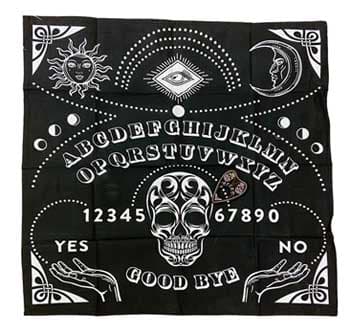 24"x24" Ouija, Black mat