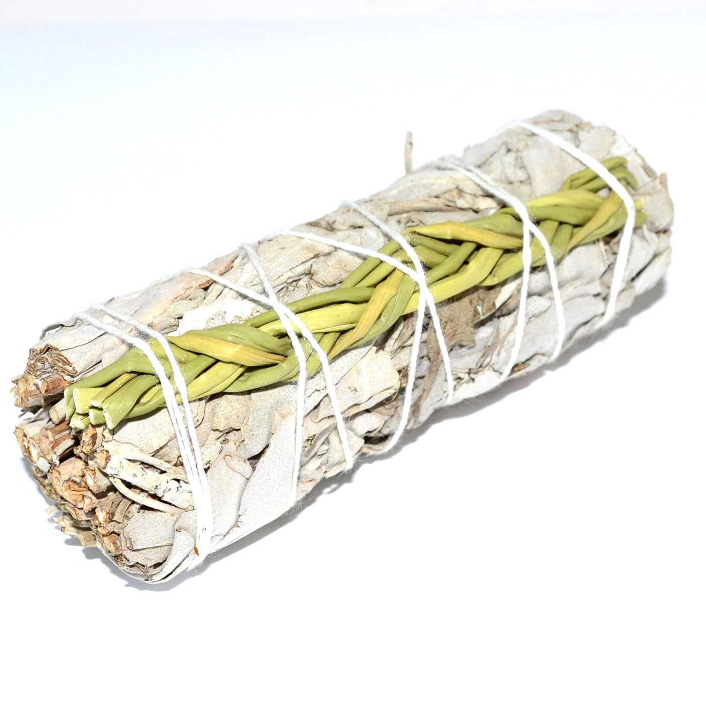 4" White Sage & Sweet Grass smudge stick