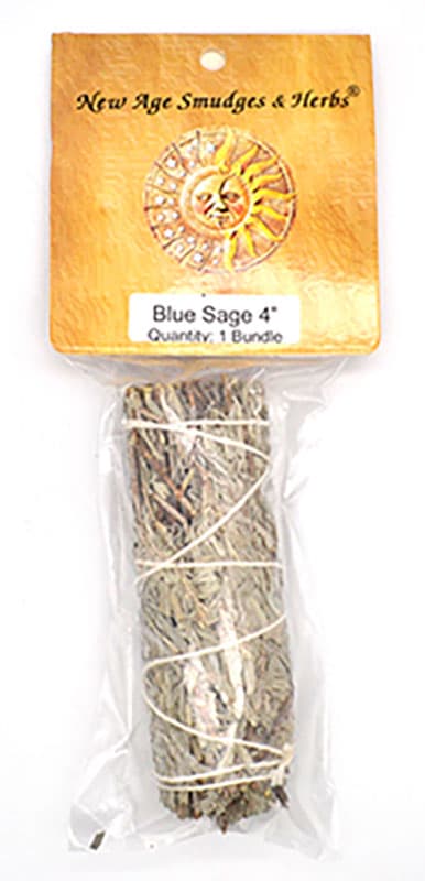 Blue Sage smudge stick 4"