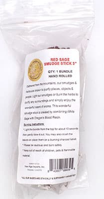 Dragons Blood & White Sage smudge stick 3-4"