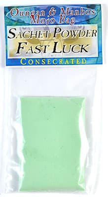 .5oz Fast Luck sachet powder consecrated