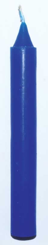 Blue 6" household candle