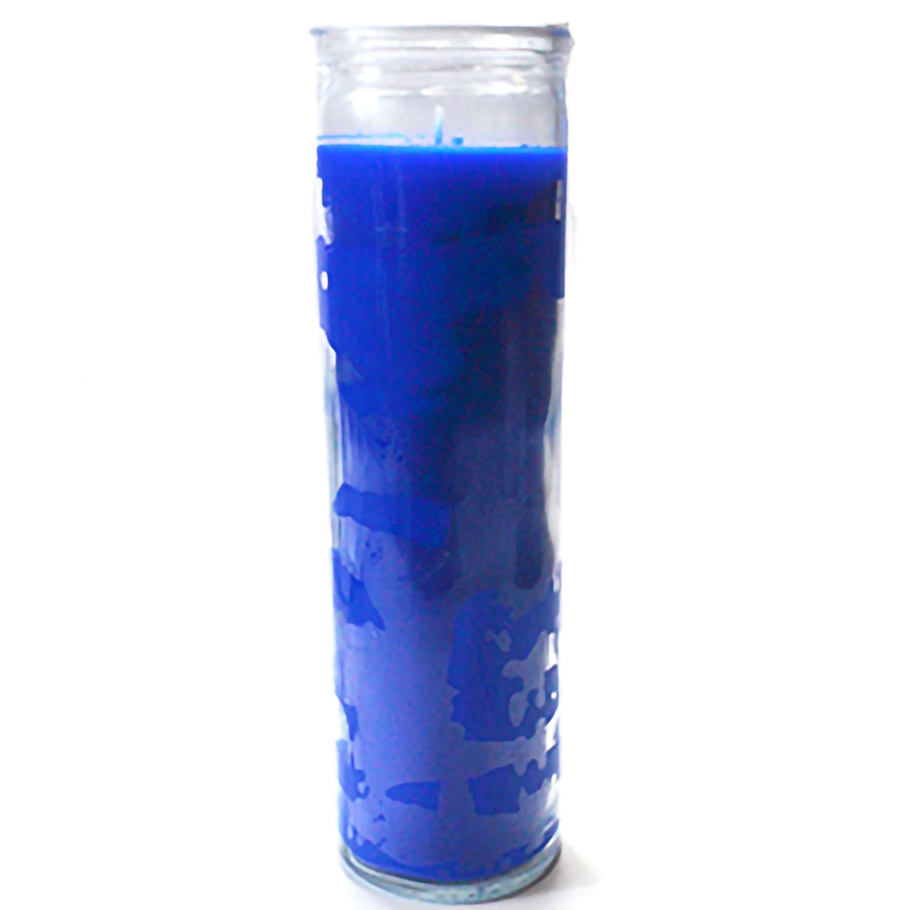 Blue 7-day jar candle