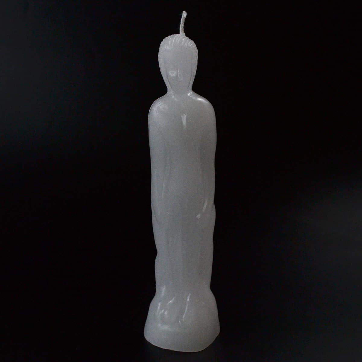 8" White Male candle