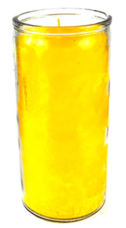 Yellow 14-day jar candle