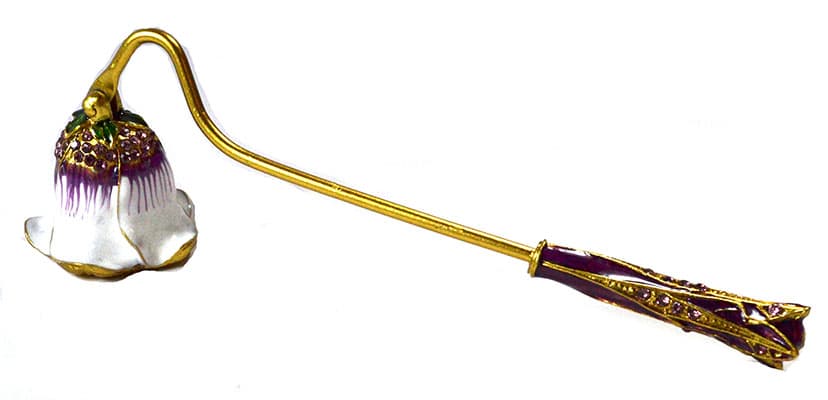 7 1/2" Fancy Flower candle snuffer
