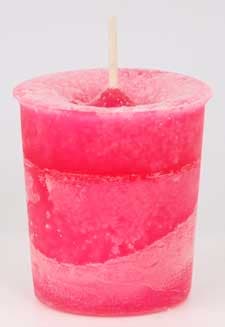 Love Herbal votive - bright pink