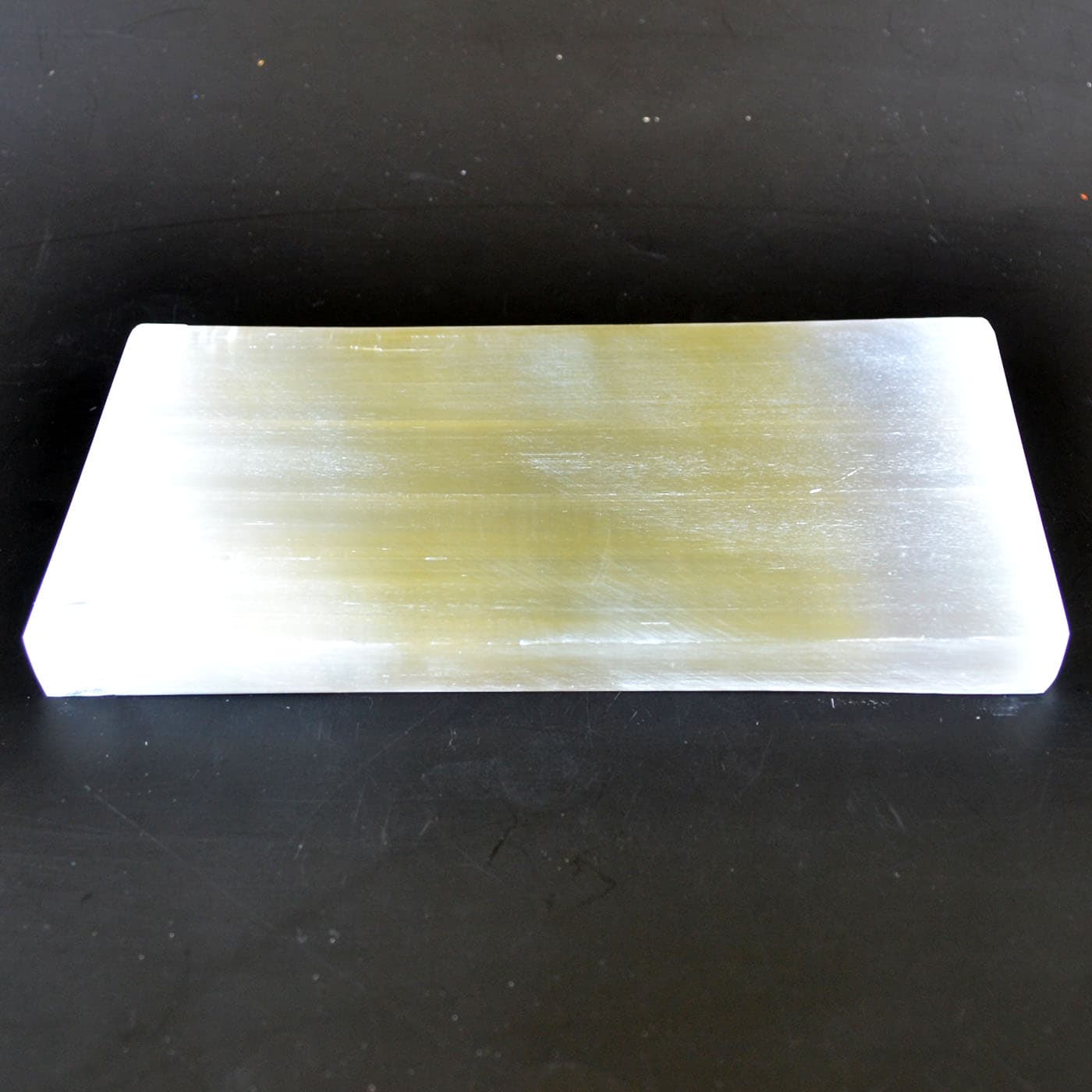 3" x 8" Selenite charger plaque