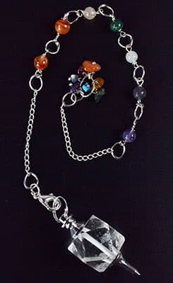 Clear Quartz Chakra pendulum