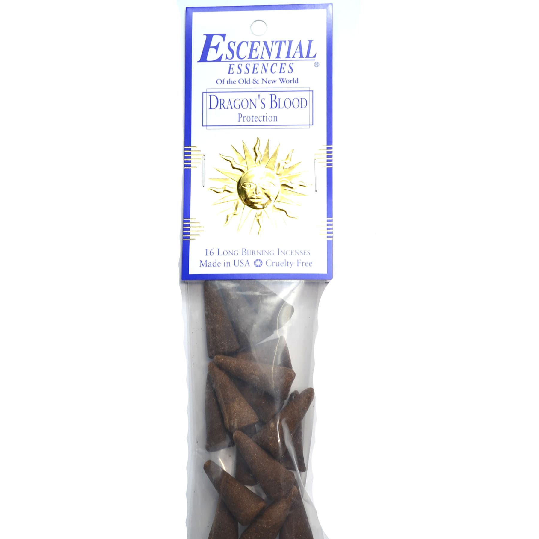 16/pk Dragons Blood escential essences incense cones