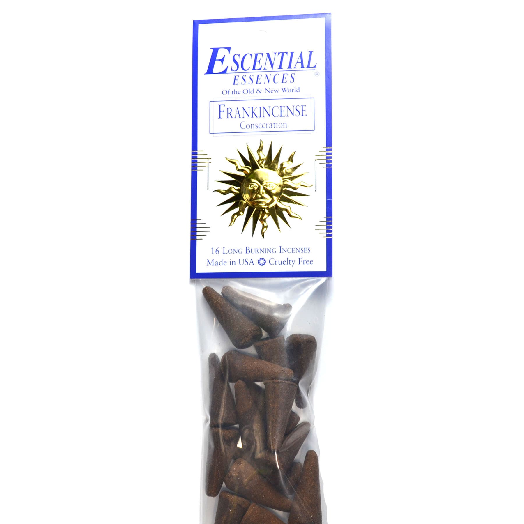 16/pk Frankincense escential essences incense cones