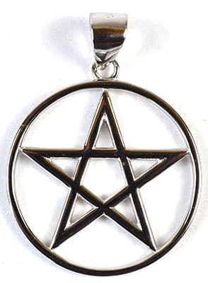 7/8" Pentagram sterling