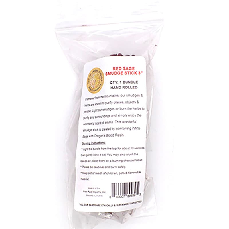 Dragons Blood & White Sage smudge stick 3-4"
